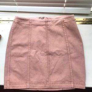 Never worn blush free people body con skirt